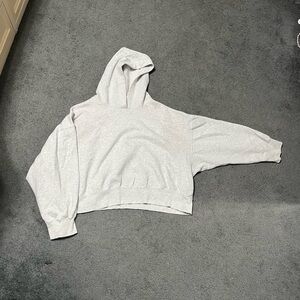 Old Navy Cropped Gray Hoodie